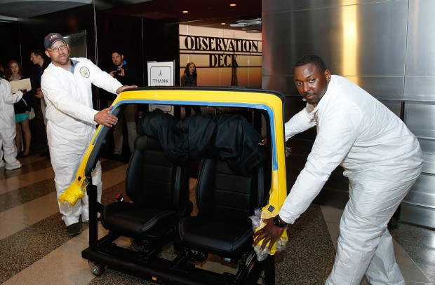 50th Anniversary Mustang Arrives At The Empire State Building