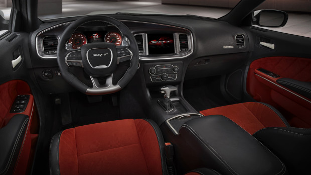 2015 Dodge Charger SRT Hellcat (shown in Ruby Red Alcantara sued