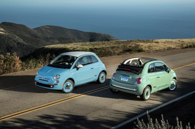 2015 Fiat 500 1957 Edition Hatchback and Cabrio