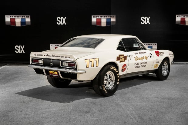 A first-of-its-kind collection of historic Camaro production models and race cars was on display during activities surrounding the introduction of the all-new 2016 Camaro. It included the very first Camaro produced – a 1967 model with VIN #001.