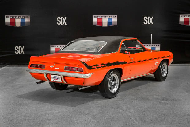 A first-of-its-kind collection of historic Camaro production models and race cars was on display during activities surrounding the introduction of the all-new 2016 Camaro. It included the very first Camaro produced – a 1967 model with VIN #001.