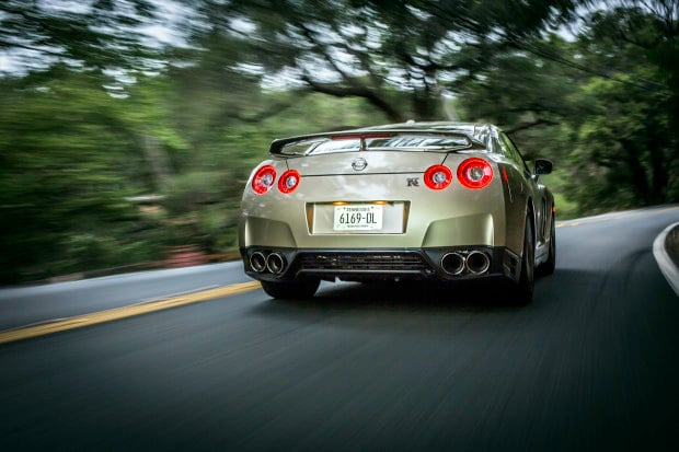 The 45th Anniversary Gold Edition, built off of the GT-R Premium model, commemorates the GT-R’s long heritage of world-class high performance. Featuring a special gold paint color, the limited edition model also includes a special gold-tone VIN plate located inside the engine compartment and a special commemorative plaque on the interior center console. The paint color itself is the same “Silica Brass” color that marked the 2001 Skyline GT-R M-Spec (R34 Type). Fewer than 30 of these special GT-Rs are slated for the United States market.