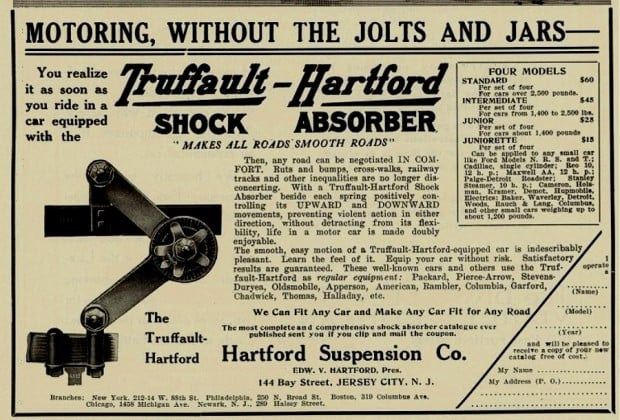 Hartford Suspention - Truffault-Hartford Shock Absorber 1911