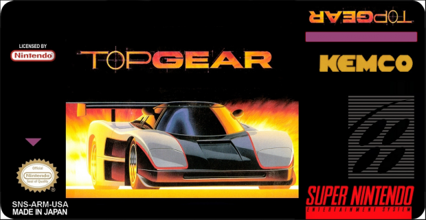 Top Gear 1 Label Snes by Victor Kratos