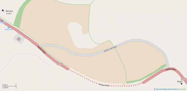 Kelston_Toll_Road_OpenstreetMap_(OSM)_2014-11-09