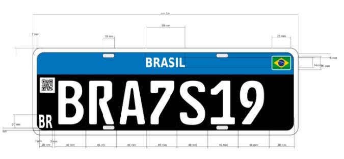 nova placa preta